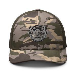 Camouflage trucker hat